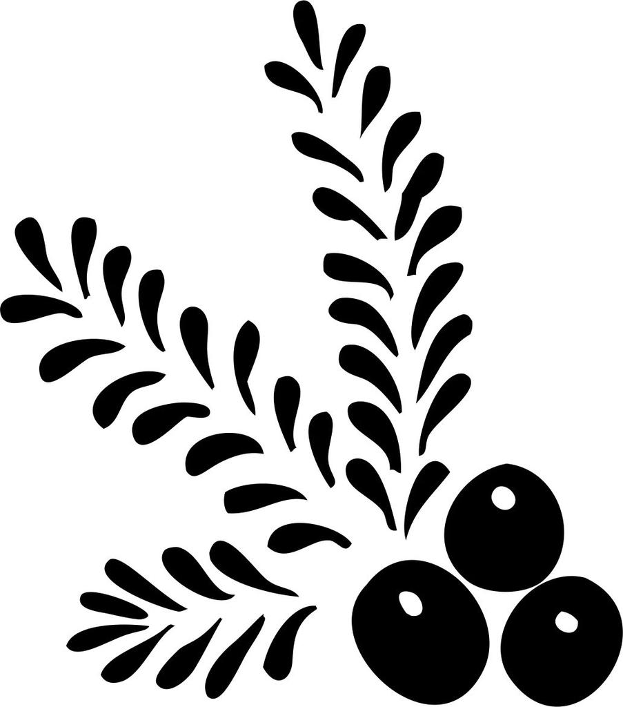 Printtoo Olive & Leaves Design Diary Card Brown Square Wooden Rubber Stamp-2 x 2