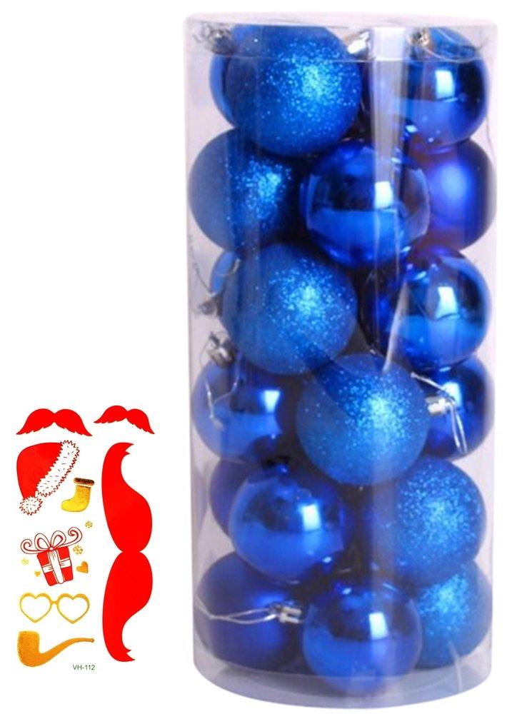 

Набор рождественских украшений Madrugada Colors Tree Ball Рождественская вечеринка Включает 2 шара Tattoo S325, 24 штуки (10 Доступно), Украшения, Орнаменты, синий