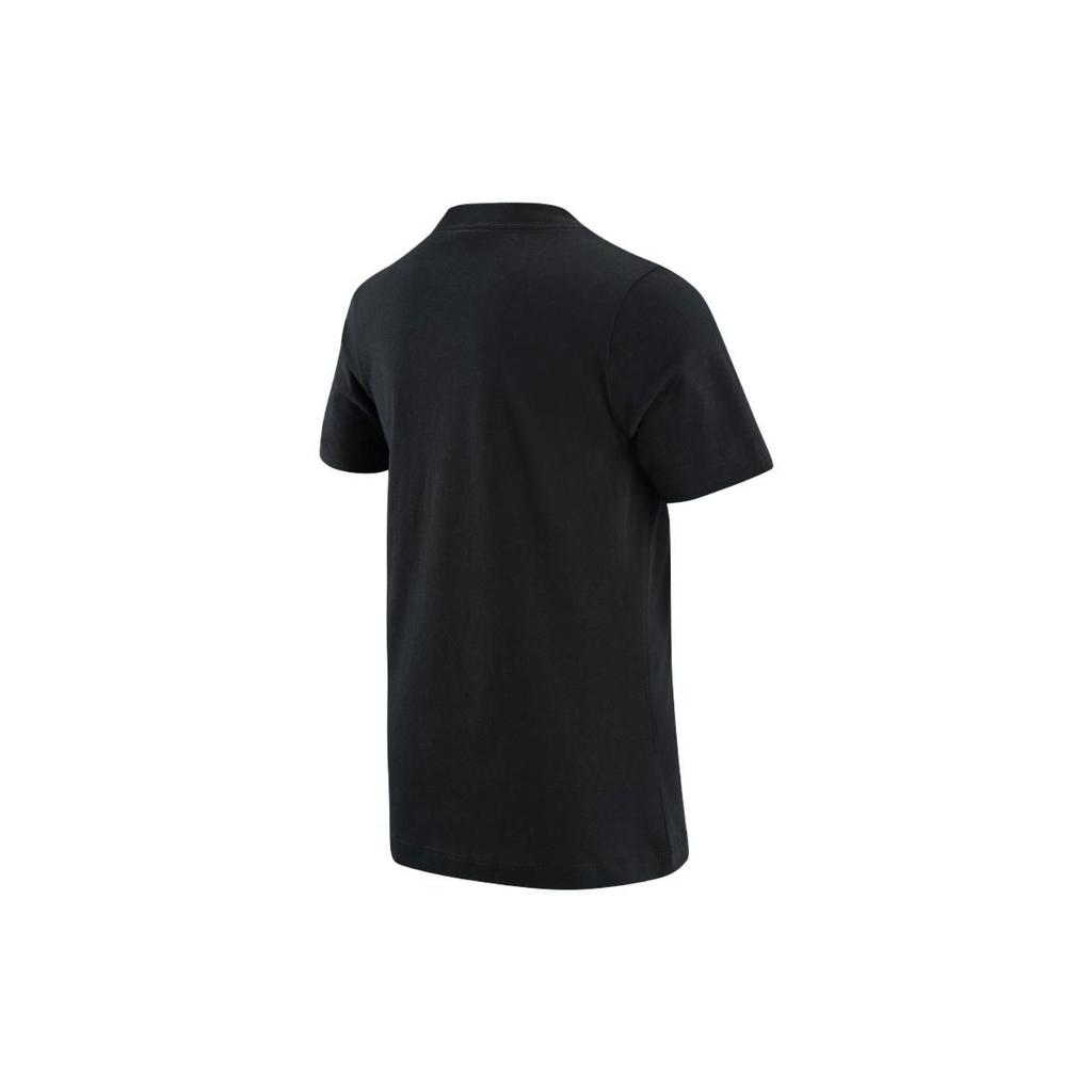 Nike Floral Print Letter Logo Crew Neck Short Sleeve T-Shirt Kids Tops Black FJ8885-010