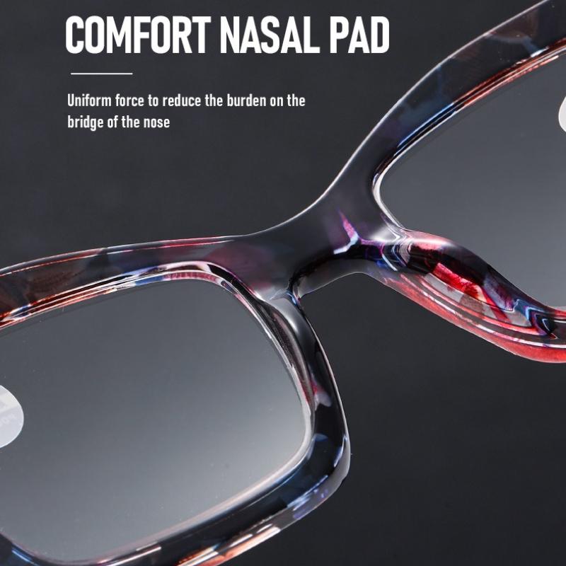 Fashionable Large Frame Men's and Women's Presbyopia Glasses Anti-blue Light High-definition Reading Glasses Diopter To 0+4.0