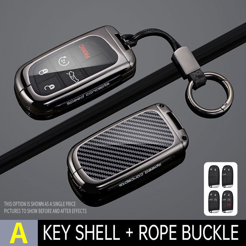 Jeep Key Case for Compass, Cherokee, Renegade, Grand Commander, and Grand Cherokee - Men's Buckle Bag Shell
