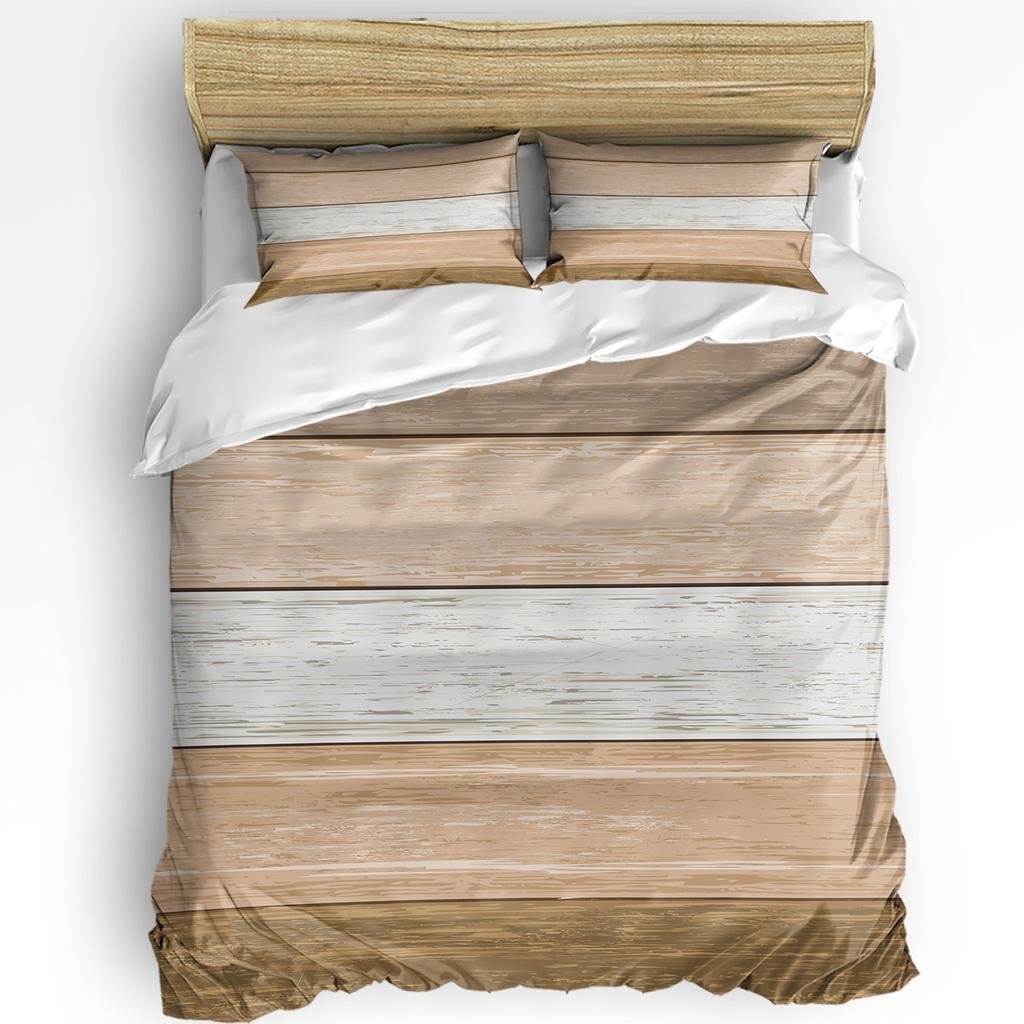 Vintage Farm Barn Grain 3pcs Bedding Set For Double Bed Home Textile Duvet Cover Quilt Cover Pillowcase