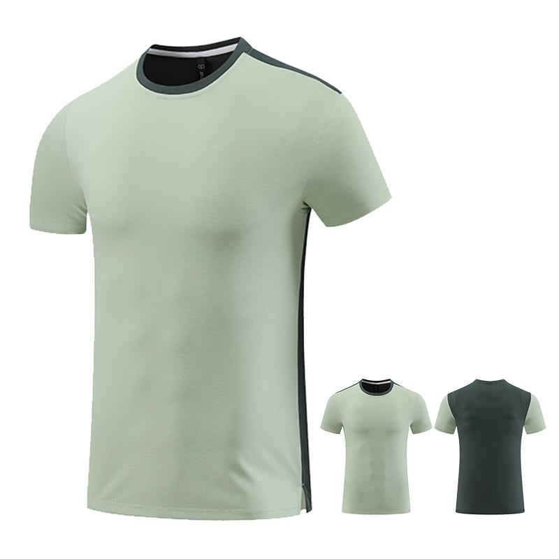 

Мужская беговая футболка Bodybuildin Fit спортивная одежда для мужчин Gym Trainin Толстовка Outdoor Cycling Short Sleeve Tops Quick Drying XXXL светло-зеленый