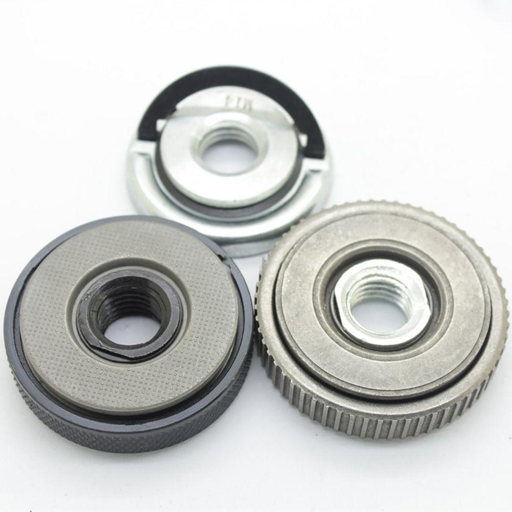 1Pcs M14 Thread Angle Grinder Inner Outer Flange Nut Set Quick Release Locking Nut Replacement Power Chuck For Bosch For Metabo