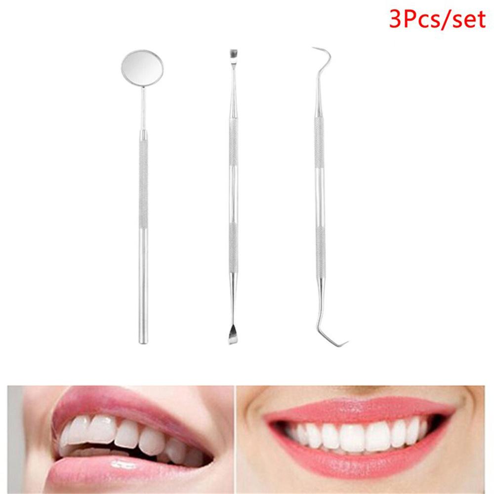 Dental Tooth Cleaning Dentist Scraper Pick Tool Kit Calculus Plaque Flos Remove