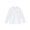 Classic Teddy Girls' Ruffled Collar Long-Sleeve T-Shirt