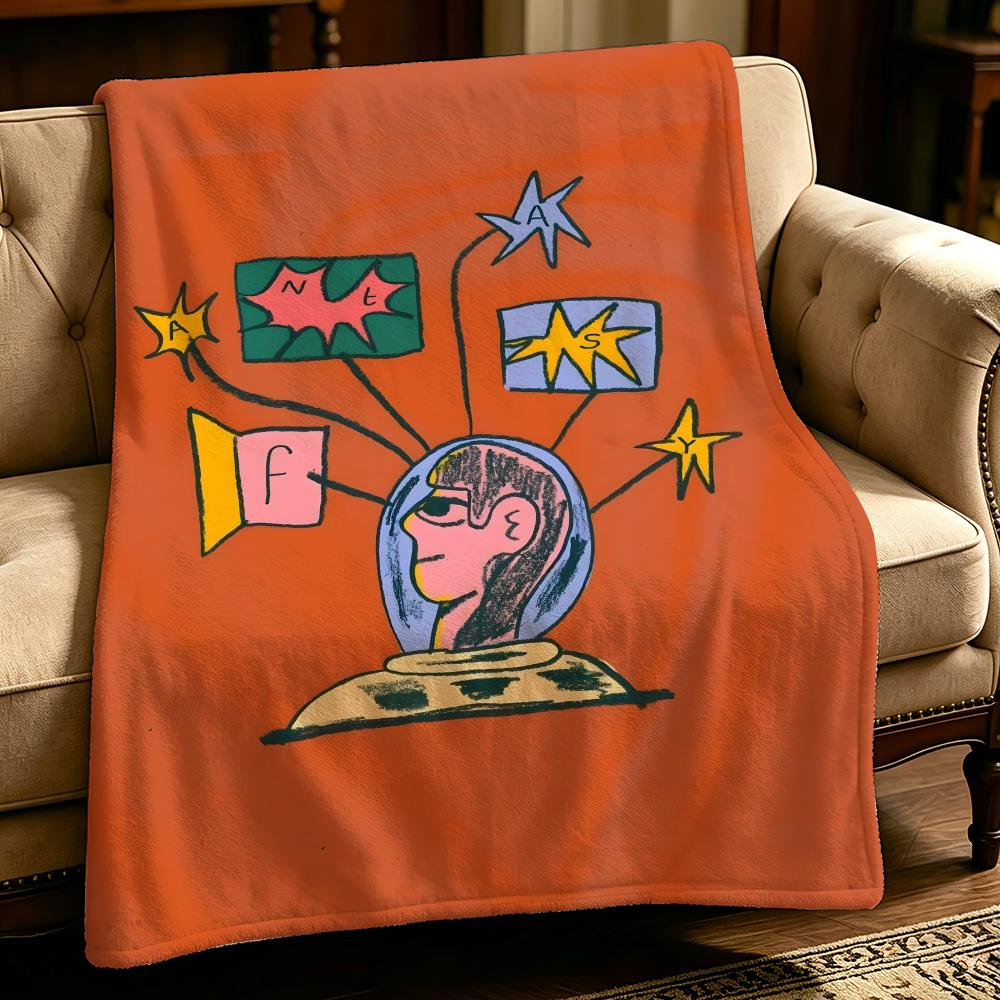 Artist D-Darren Shaddick-k Throw Thick Comfort Flannel Quilt, Multi-scene Use Indoor Outdoor Daily Nap