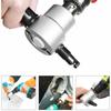 Tăietor de tablă cu cap dublu, Nibler de fier, Instrument de tăiere, Atașament pentru mașină de găurit electrică, Modificare placă, Foarfece cu perforator, Ajustabil