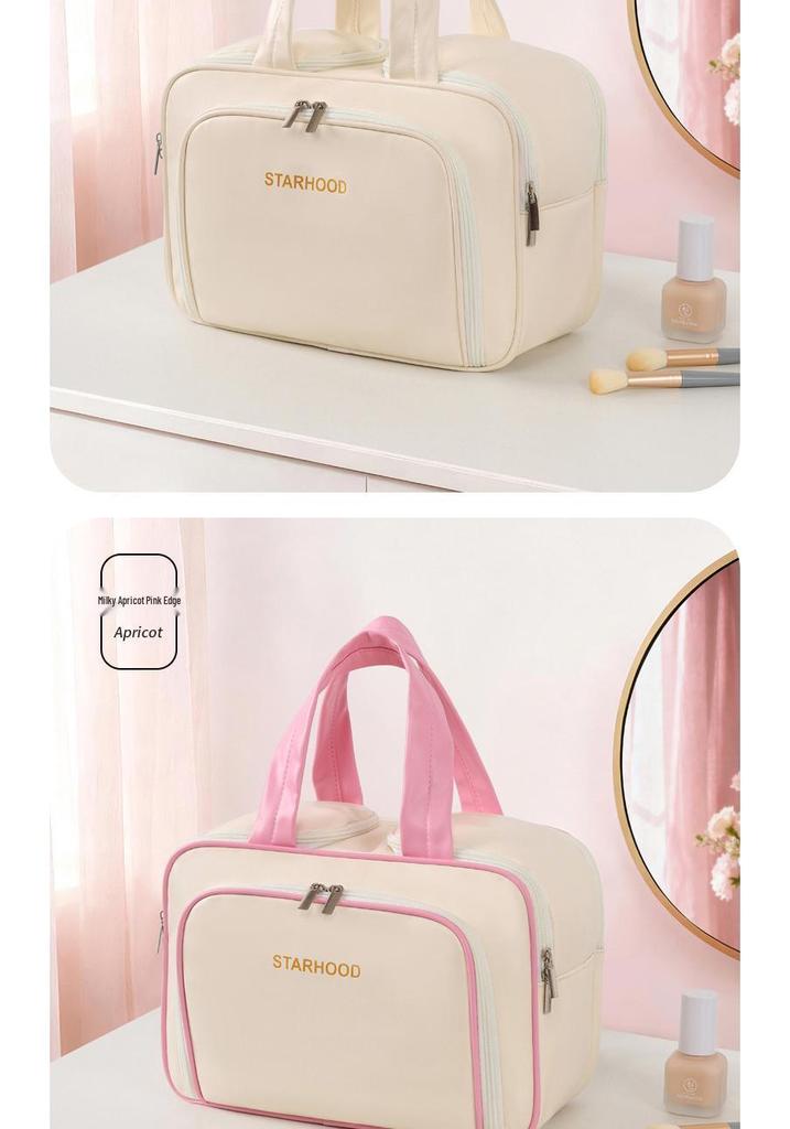 Large Capacity Multi-functional Makeup Bag with Multi-layer Compartments - Portable Travel Toiletry Storage Bag