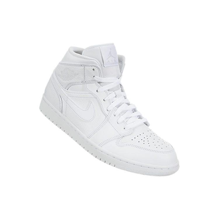 Jordan 1 Mid Triple White 2018 554724-109