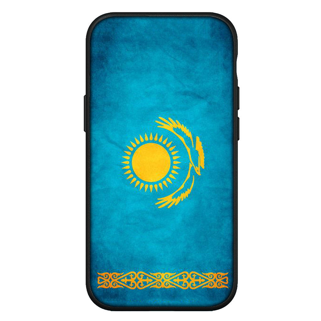 

для iPhone 16 15 X XR Samsung Galaxy S24 S23 Plus Xiaomi Redmi Note 13 12 11 Pro Max 9 10 14 A05 OPPO Huawei чехол синий Казахстан флаг карта телефон чехол for Samsung Galaxy A15