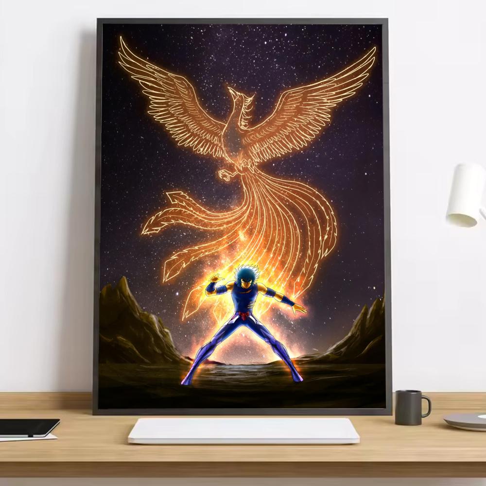 Saint Seiya Classic Anime Painting Calligraphy HD Canvas Poster Living Room Bedroom Bar Aesthetic Decoration