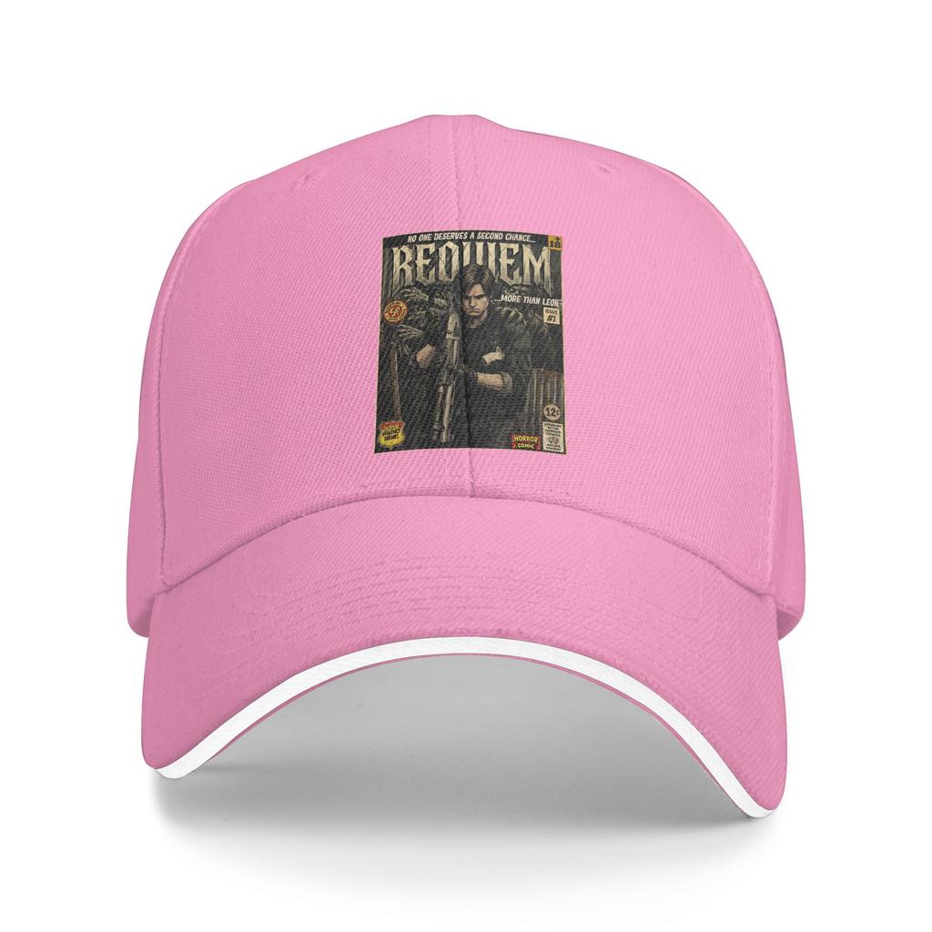 Residents Evils 9 Requiem Leon Retro Vintage Comic Cover Art Baseball Cap Spring Stylish Trucker Hat Men Outdoor Baseball Caps