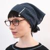 Page Stripe Pin-Tuck Scarf (navy)
