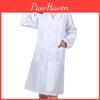 Comfortable Casual Doctor Nurse Uniform Long Sleeve Lab Coat White Workwear
