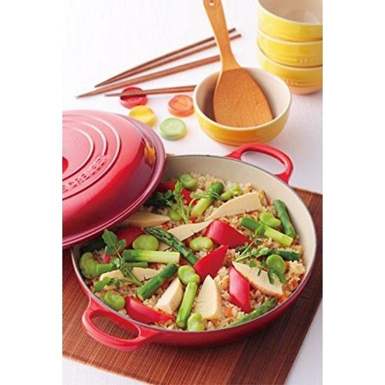 Le Creuset Cast Iron Enamel Pot Buffet Casserole 26 Cm Cherry Red Gas IH Oven Dishwasher Compatible