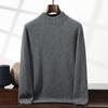 Herren Halbhoher Kragen Dicker Strickpullover - Einfarbig, Langarm, Herbst/Winter Stil