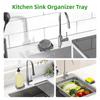 Bathroom Soap Dish Non-Slip Sponge Drainer Non-Slip Silicone Soap Drain Holder For Shower Bathtub Dishwasher Sink Bathroom