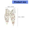 Stylish Floral Pattern Hair Barrettes Hair Clip Sweet Hairpin Barrette Bowknot Hair Clip Christmas for Women Girl