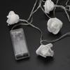 10LED Rose Flower String Lights Battery Operated For Wedding Home Party Birthday Festival Indoor Outdoor Decorations 1.2M
