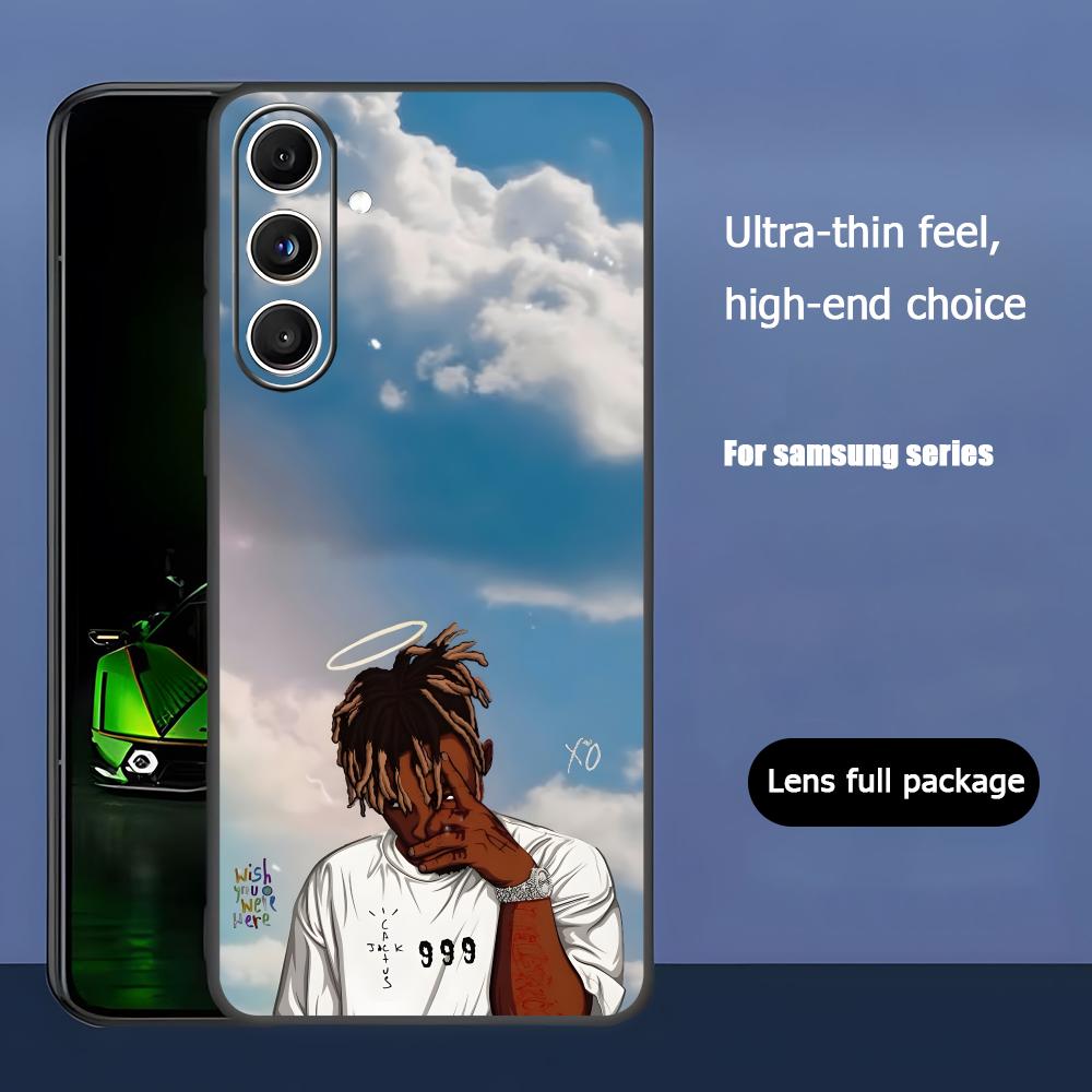 Custodia per Telefono Popolare Album Juice WRLD Per Samsung Galaxy S25 S24 S23 S22 S21 S20 Plus Ultra Note20 Morbida Nera
