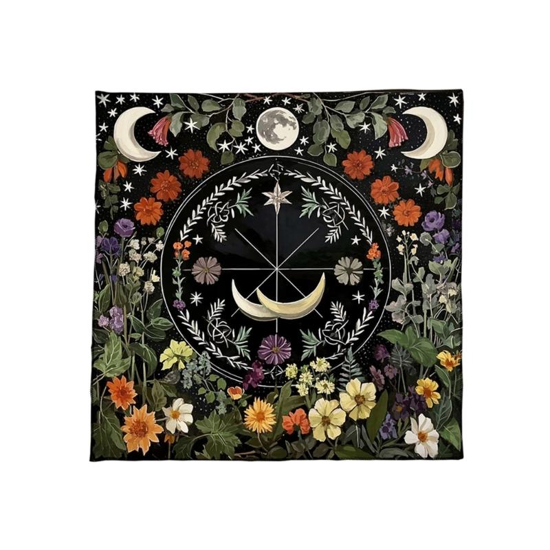 Divinations Tablecloth Card Mat Table Cover Astrological Oracles Pad Tarots Table Cloth Altars Cloth Board Game Pad