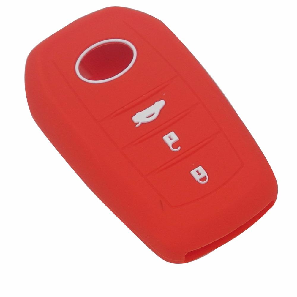 jingyuqin 3 Buttons Remote Car-Styling Silicone Key Holder Shell Case Cover Case For Toyota Corolla Camry RAV4 2014 2015