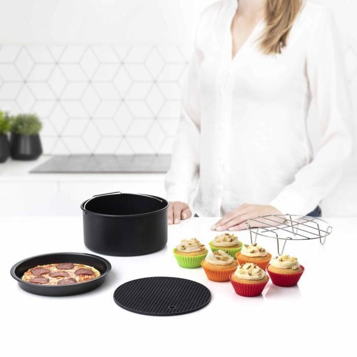 Princess Set D'accessoires De Friteuse 10 Pcs 5,2 L Métal Et Silicone