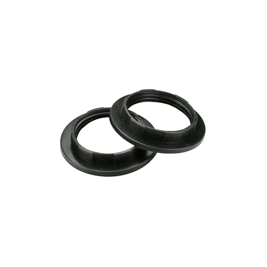 White Light Socket Shade Ring, Aluminum Lamp Retainer Rings Replacement for Glass Light Fixture Porcelain Lamp Holder, Threaded Diameter 39mm