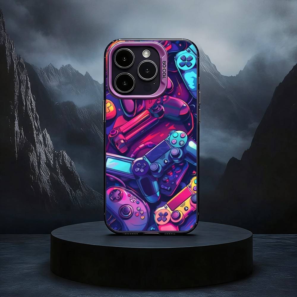 Console Gamepad Gamer Play Black Candy Silver Phone Case Phone Case For iPhone17,16,15,14,13,12,11 Plus,Pro Max