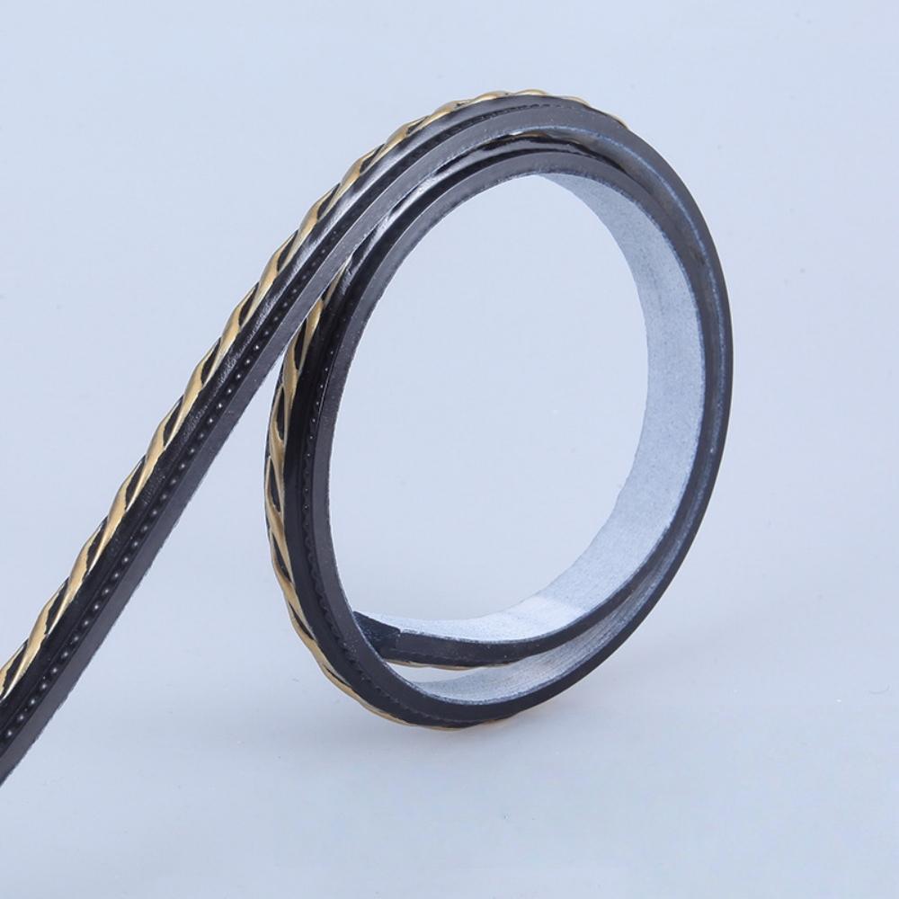 1pc 1M/39.37in Home Decorative Trim Line Self-Adhesive Soft Line Ceiling Baseboard Decor Gap Strip Wall Molding Line 3D Sticker