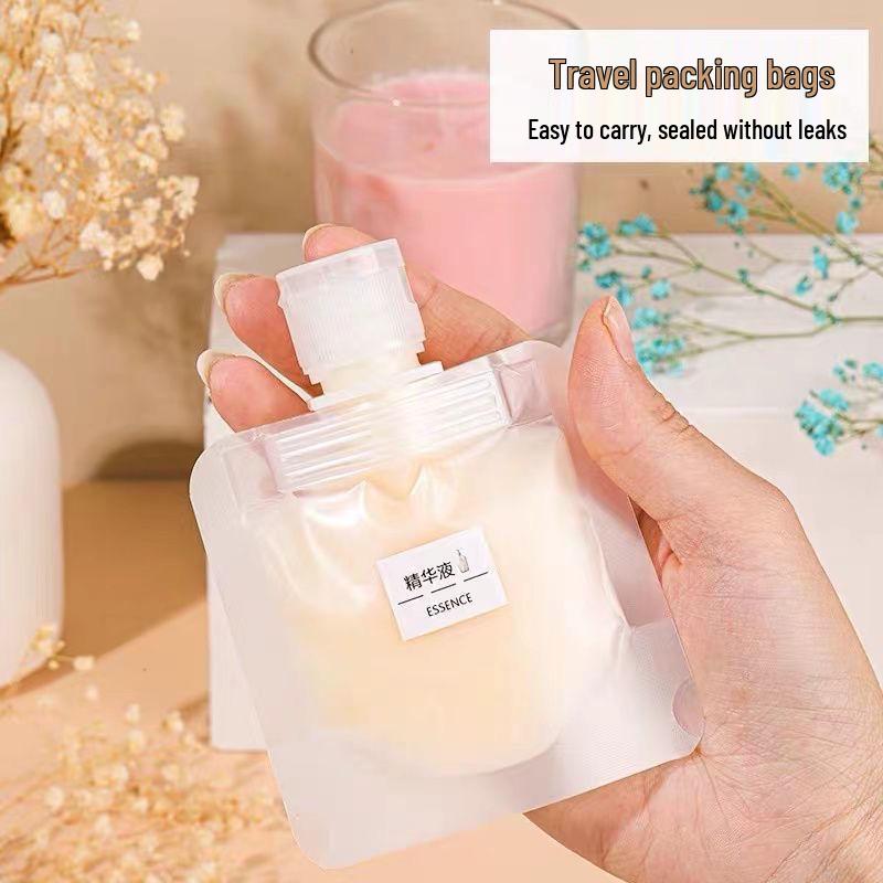 Trousse de toilette de voyage portable: Sacs Distributeurs Jetables pour Gel Douche et Shampooing