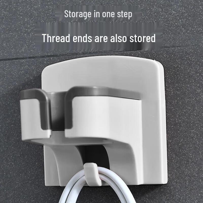 No-Drill Wall Mount Hair Dryer Holder