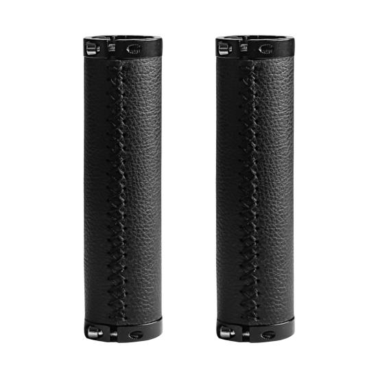 

1 пара рукавов на руль с двусторонней фиксацией, противоскользящие, высокопрочные, амортизирующие велосипедные грипсы для горных велосипедов чёрный