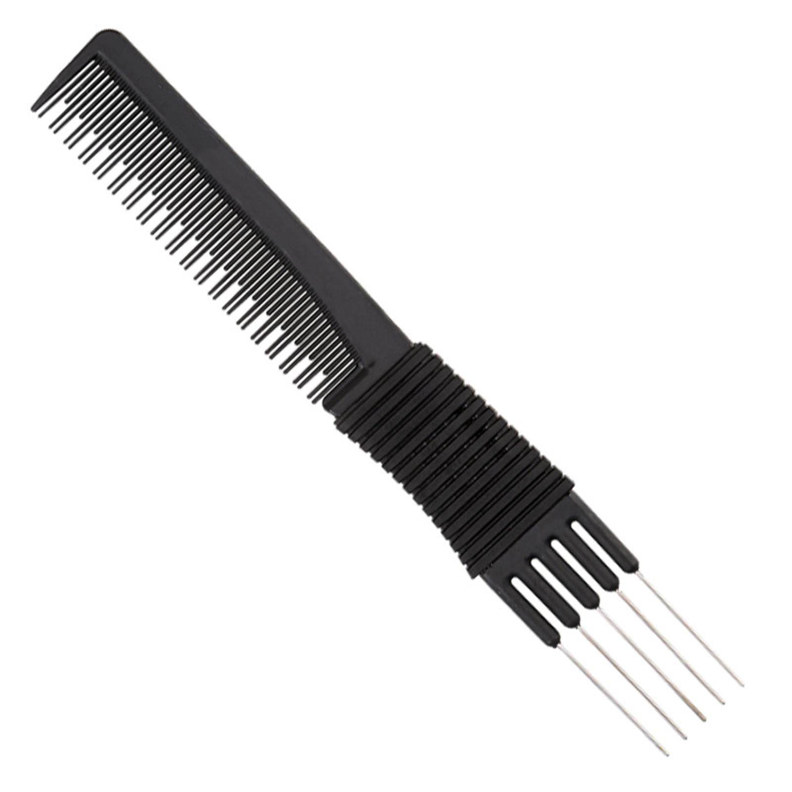 

Поднимите начес расчески с металлическими зубцами антистатические конструкции для женщин девочек сохраняют кожу головы здоровой черный