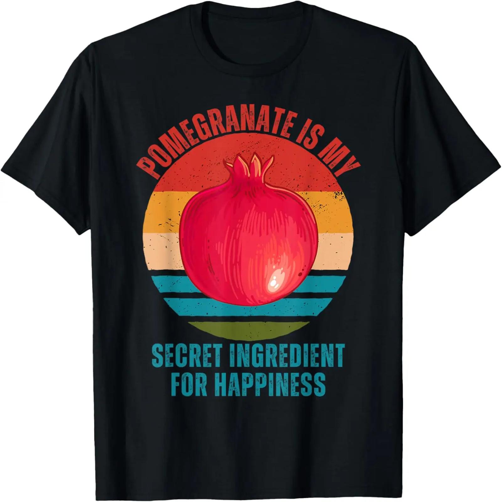 Vintage Pomegranate Is My Secret Ingredient For Happiness T-Shirt S