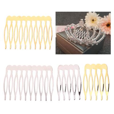 5/10 Tanden Metalen Haar Kam Klauw Haarspelden voor Bruiloft Sieraden Maken Bevindingen Handgemaakte Kam Basis Bruids Haaraccessoires