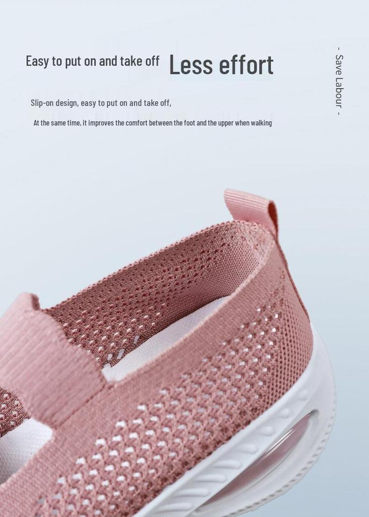 Women's Comfortable Summer Slip-On Shoes - Soft, Breathable, Lightweight Old Beijing Cloth Style