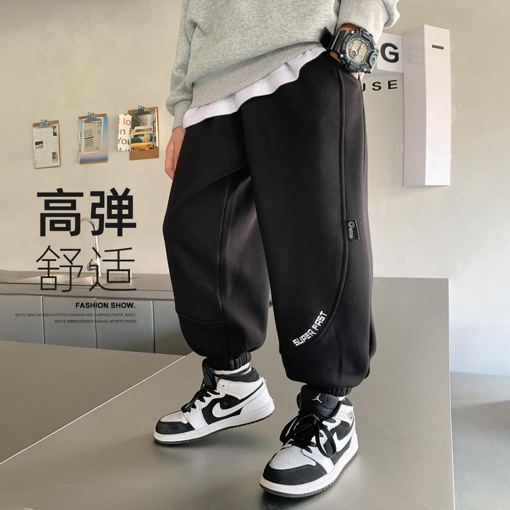 Left West Children's Wear Boys' Pants Children's Sanitary Pants Spring and Autumn 2026 New Edition Boys' Korean Edition Casual Pants Sports Pants