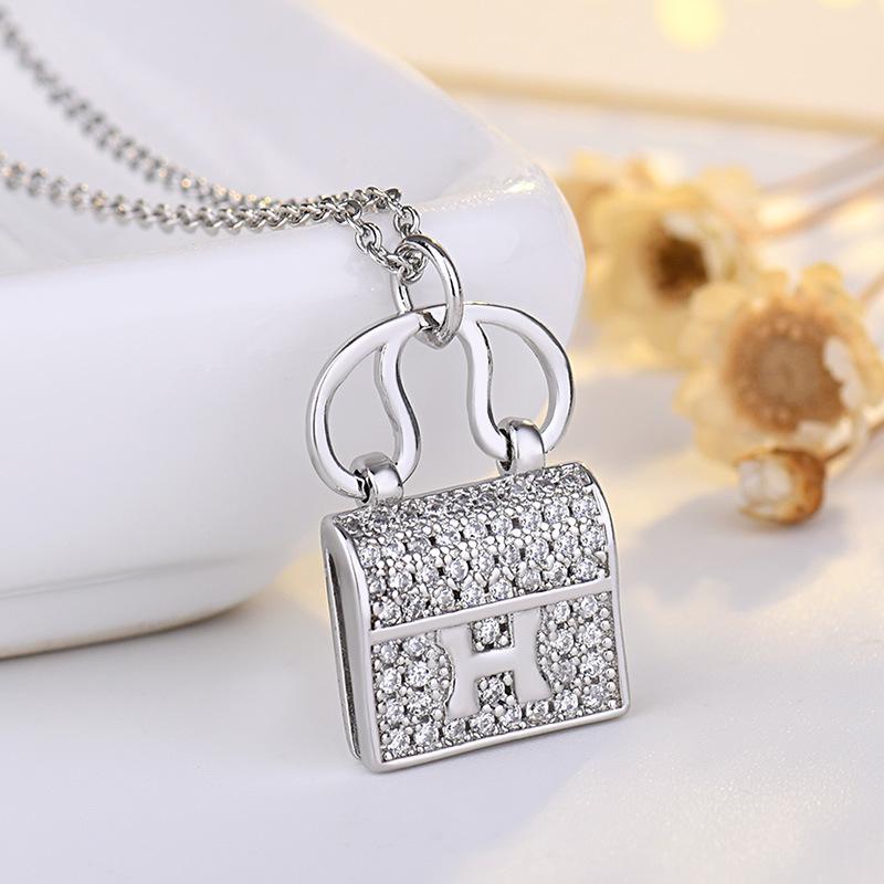 

Женское ожерелье Lindon, кулон из медного сплава, циркон, модный подарок