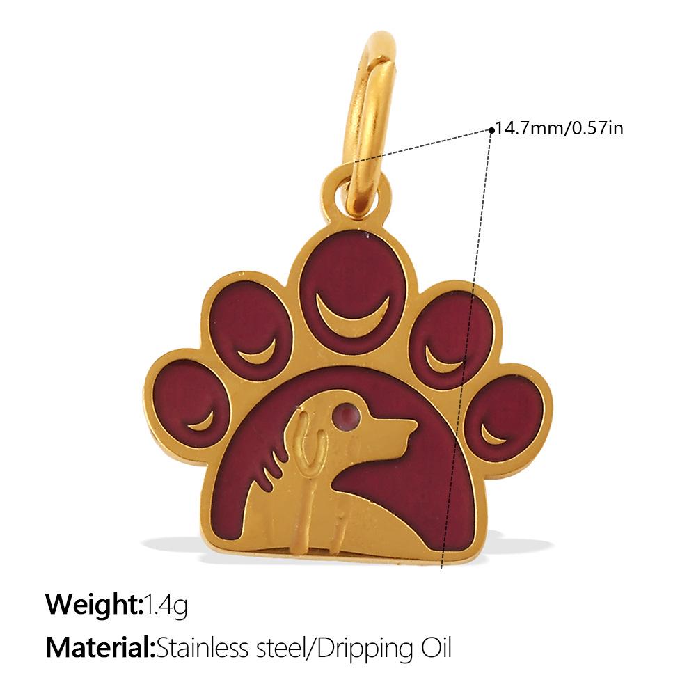Cross-Border Cartoon Dog Paw Print Ornaments - Colorful Decorative DIY Accessories