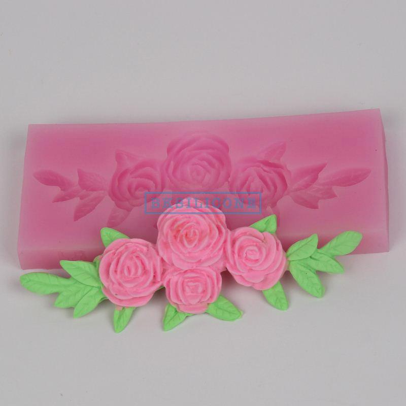 Silicone DIY Cake & Cookie Flower Molds - L1024