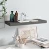 VidaXL Floating Wall Shelf High-Gloss Grey 60x23.5x3.8 Cm MDF