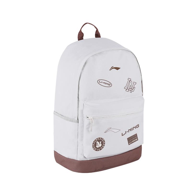 New LiNing Polyester Backpack Regular Unisex Beige ABSV313-26