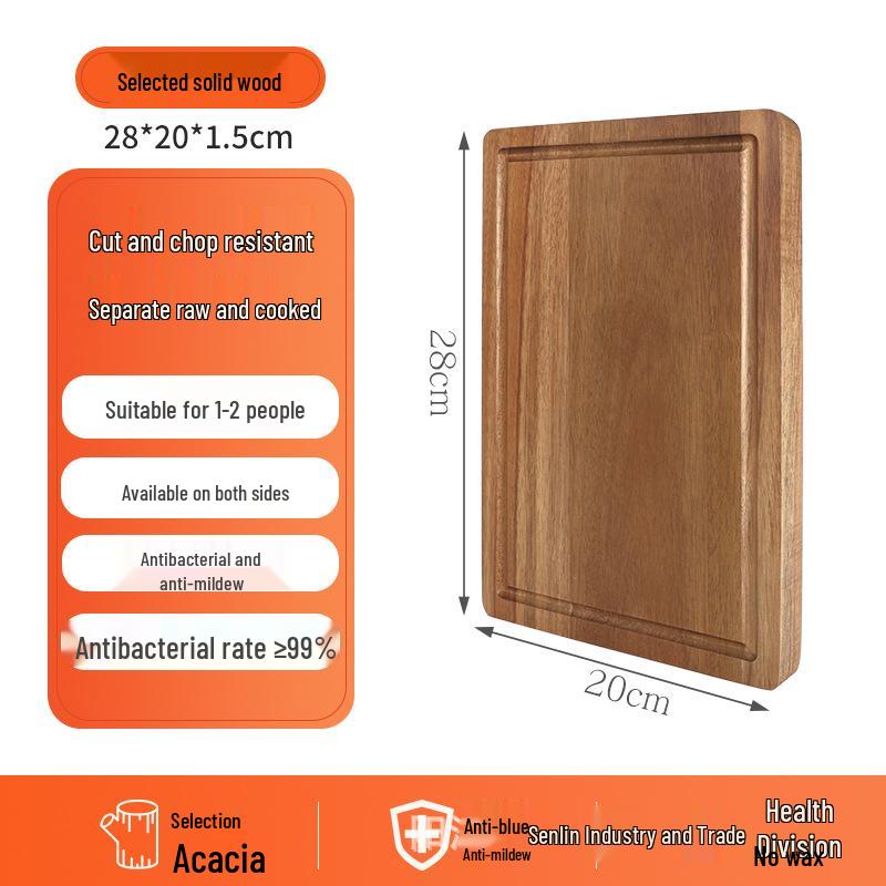 Acacia Wood Square Cutting & Chopping Board for Kitchen Use