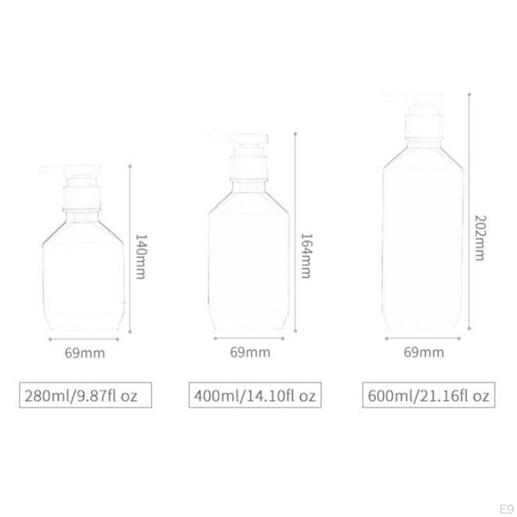Empty Dispenser Bottle Type Small Pump Portable Sealing Subpackage for Bathroom Shower Adult