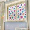 Laser-cut Iridescent Floral Home Décor Glass Door and Window Decorative Static Cling Stickers