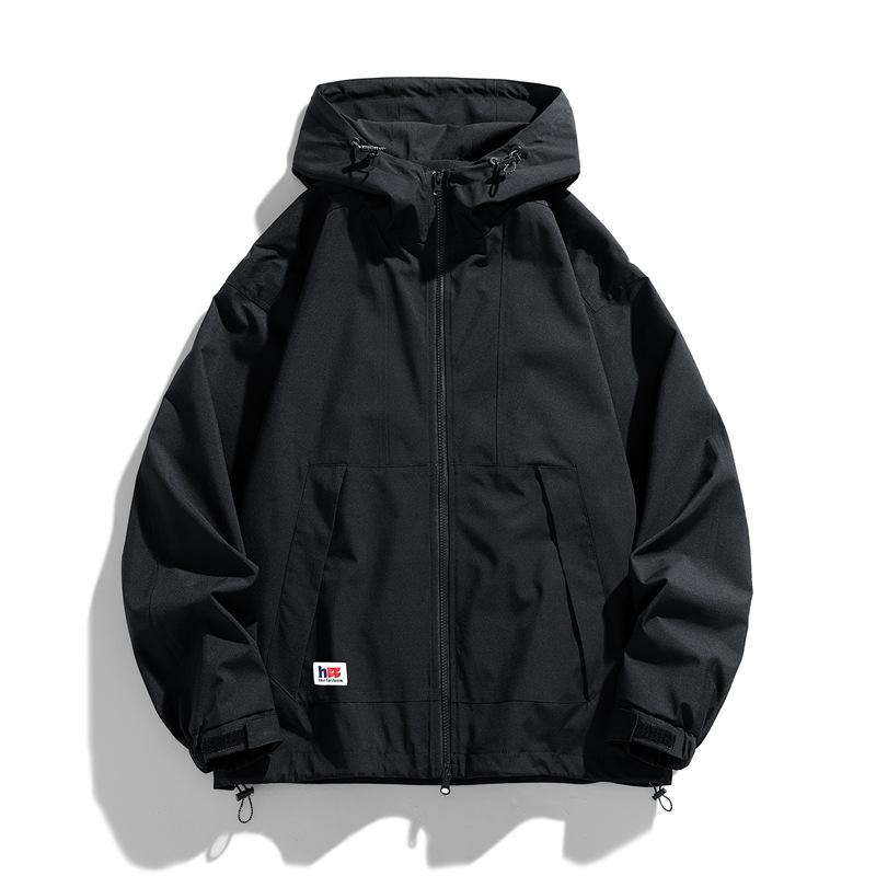 

New Jackets for Men and Women In Autumn and Winter Outdoor Jacket Hem Drop Plastic Detachable Hooded Casual Jacket. 3XL