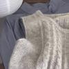 2024 Autumn High-End Women's Soft Layered Knitted Round Neck Vest Sweater
