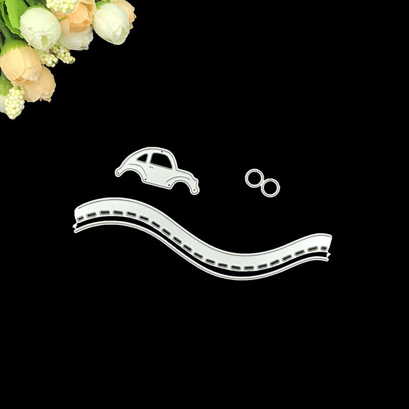 

Car Road Metal Cutting Dies DIY Scrapbooking Album Paper Cards Decorative Crafts Embossing Die Cut